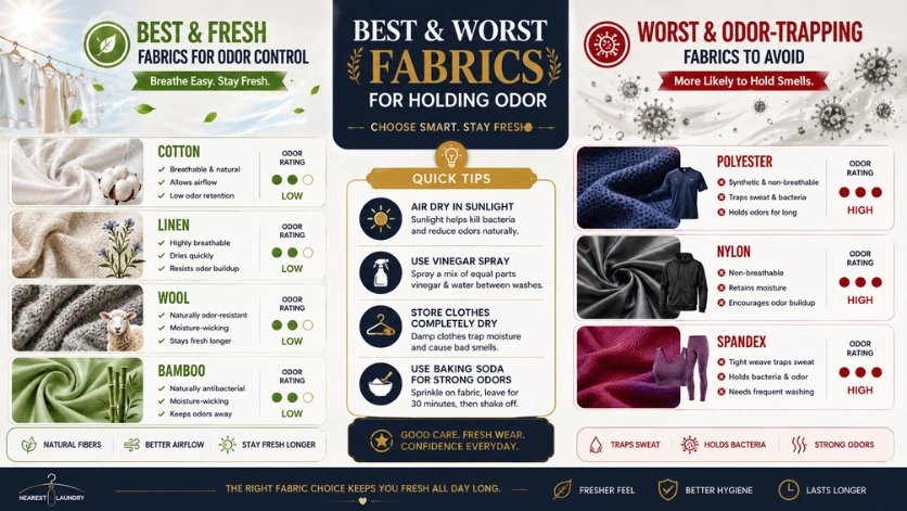 5 Quick Ways to Remove Odor from Clothes Without Washin